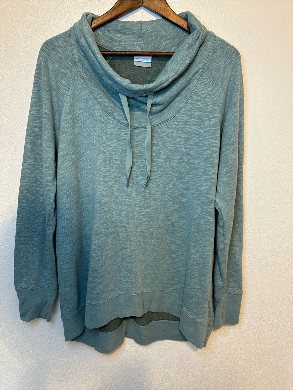 Columbia Women's Teal Pullover Cowl Neck Sweatshirt